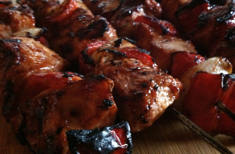 Sticky Sweet Polynesian Pork Skewers