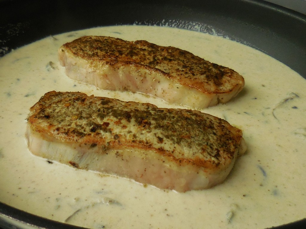 Pork Chops with Sage Cream Sauce