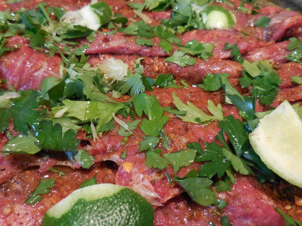 Carne Asada ready to grill