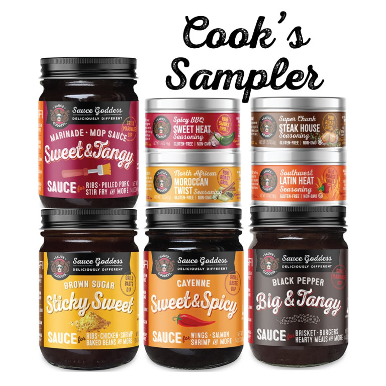 Cooks Sampler Set of 4 jars and 4 tins