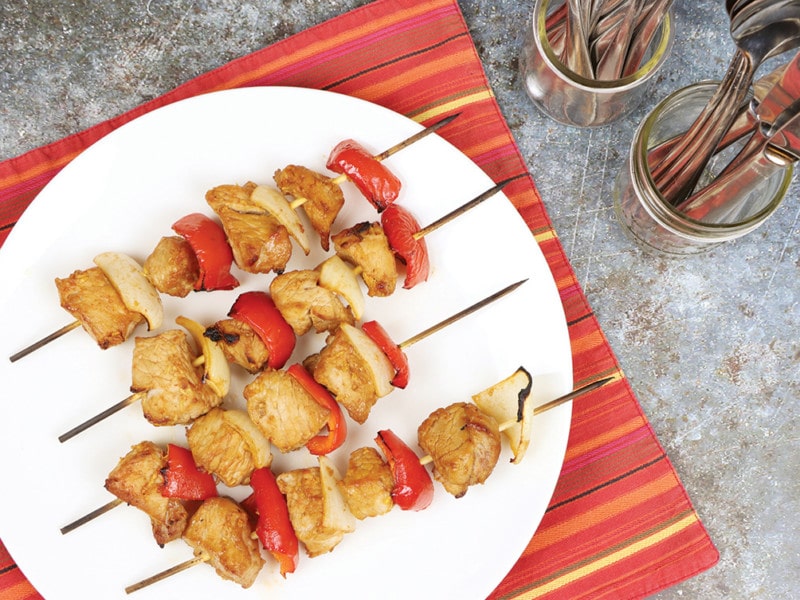 Polynesian Pork Skewers