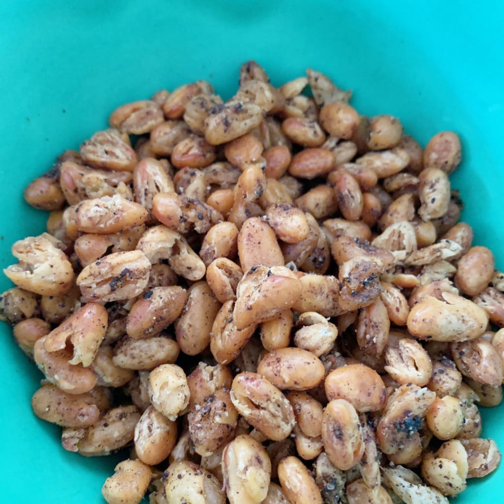 bowl of Roasted Bean Snacks