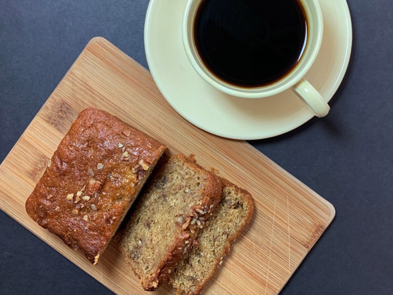 picture of a plate of breakfast bread