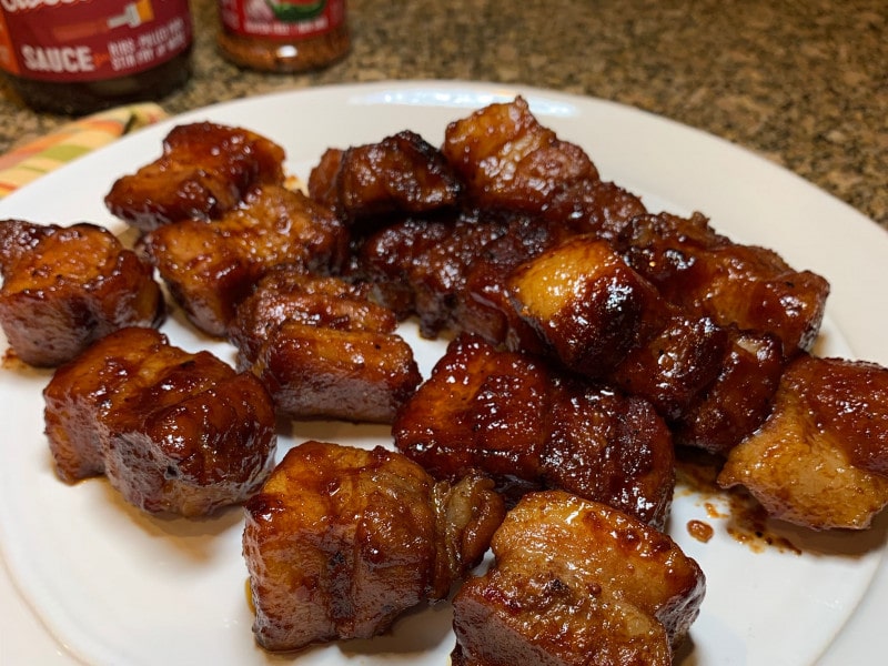 korean bbq inspired pork belly