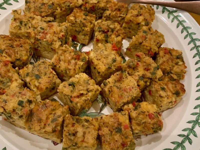 plate of egg bites