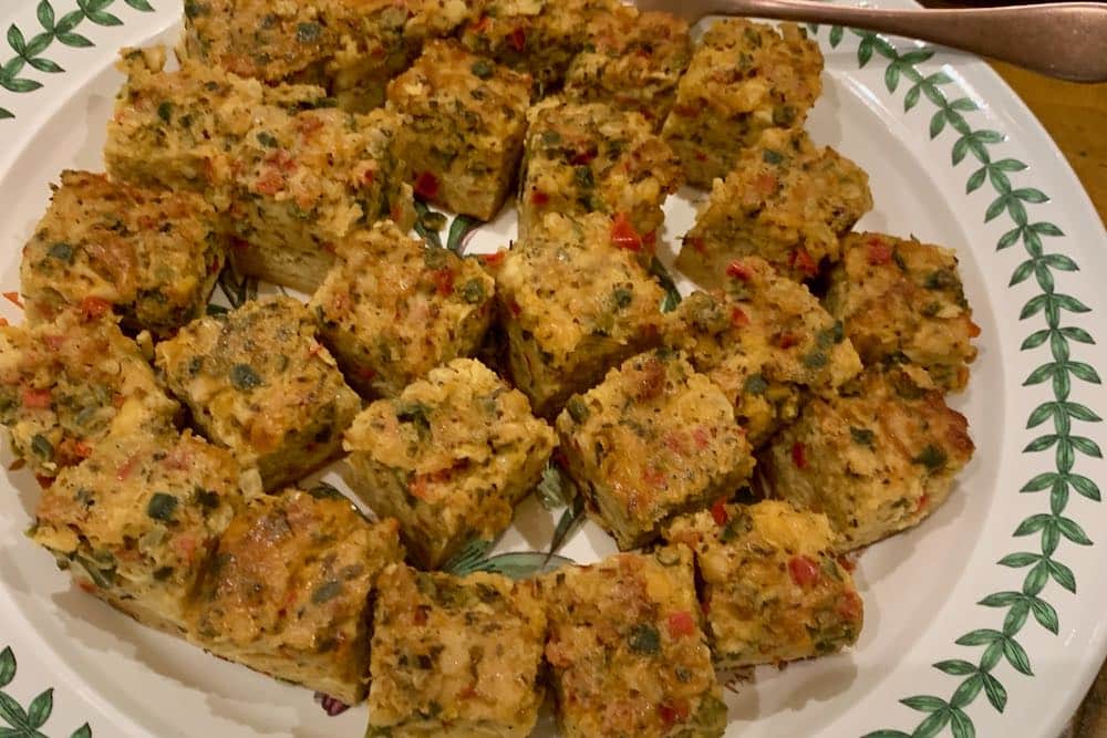 plate of egg bites