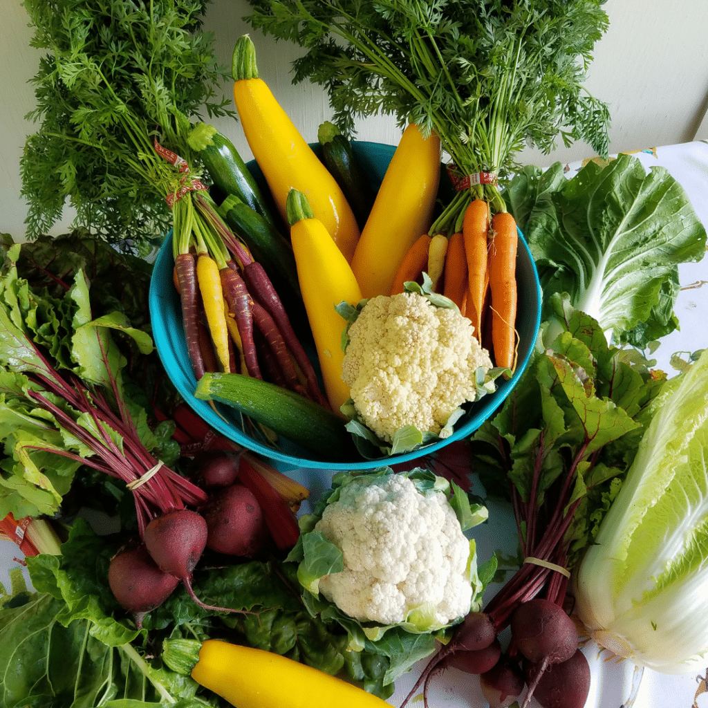 raw veggies