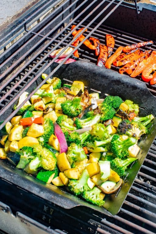 veggies on the grill