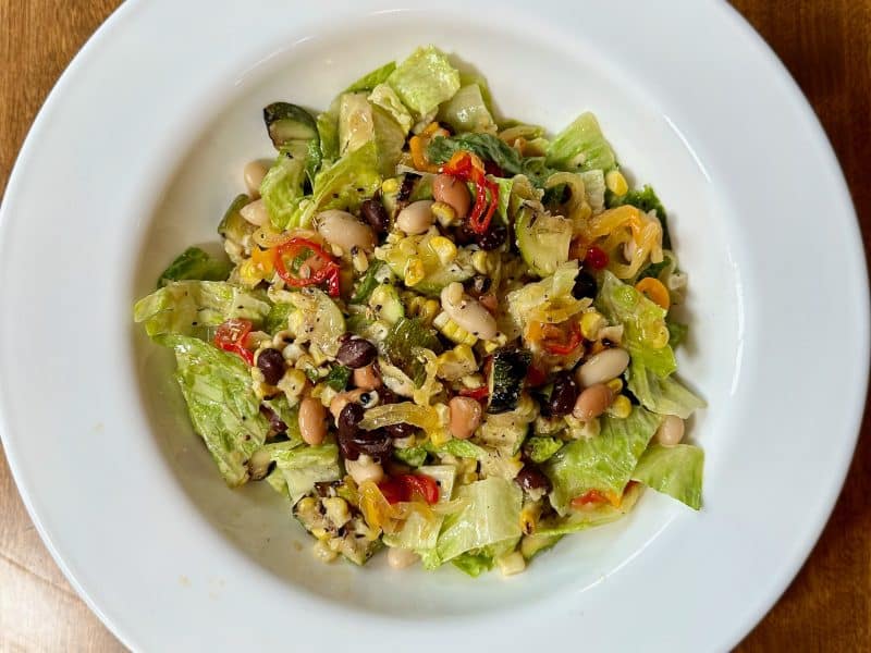 bowl of succotash salad